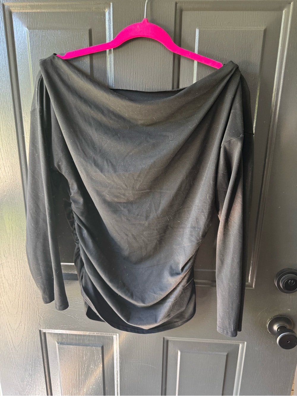 Black Off-Shoulder Women’s Top